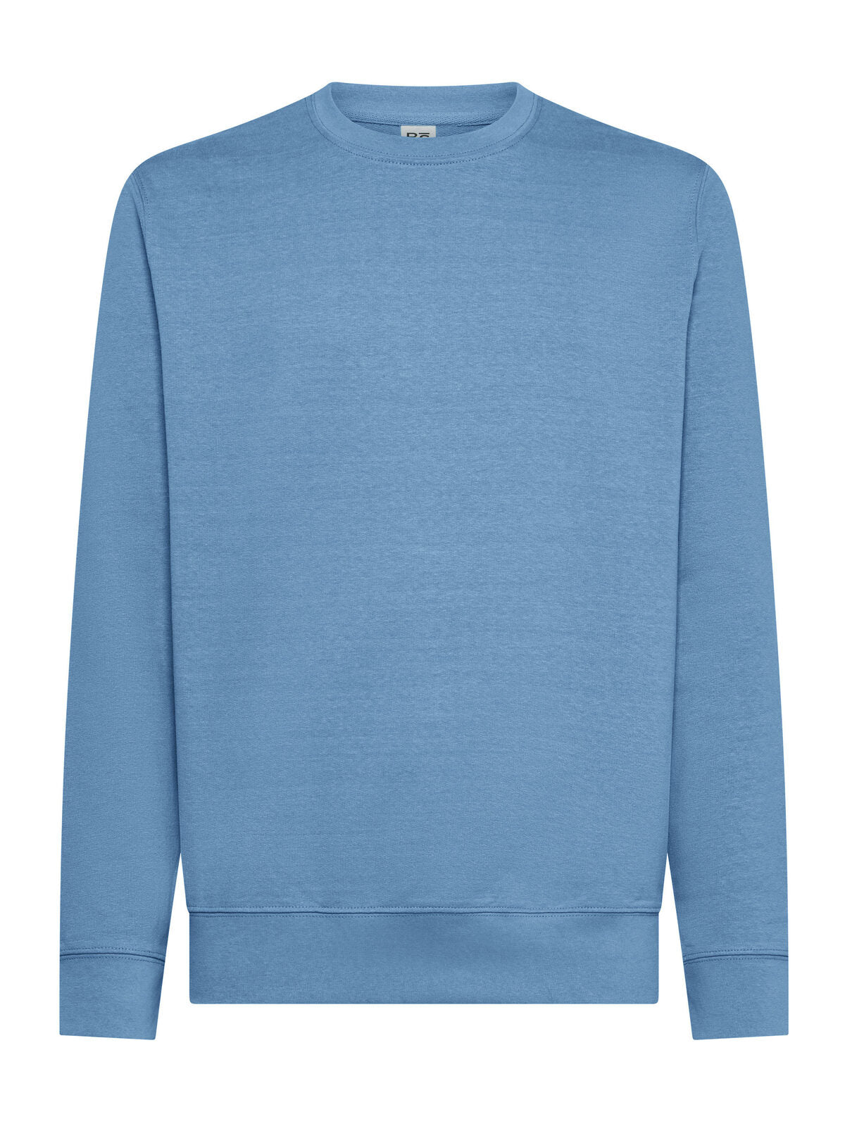 FELPA COTONE LEGGERA(non felpata internamente) GIROCOLLO SENZA ZIP PERSONALIZZATA CON RICAMO