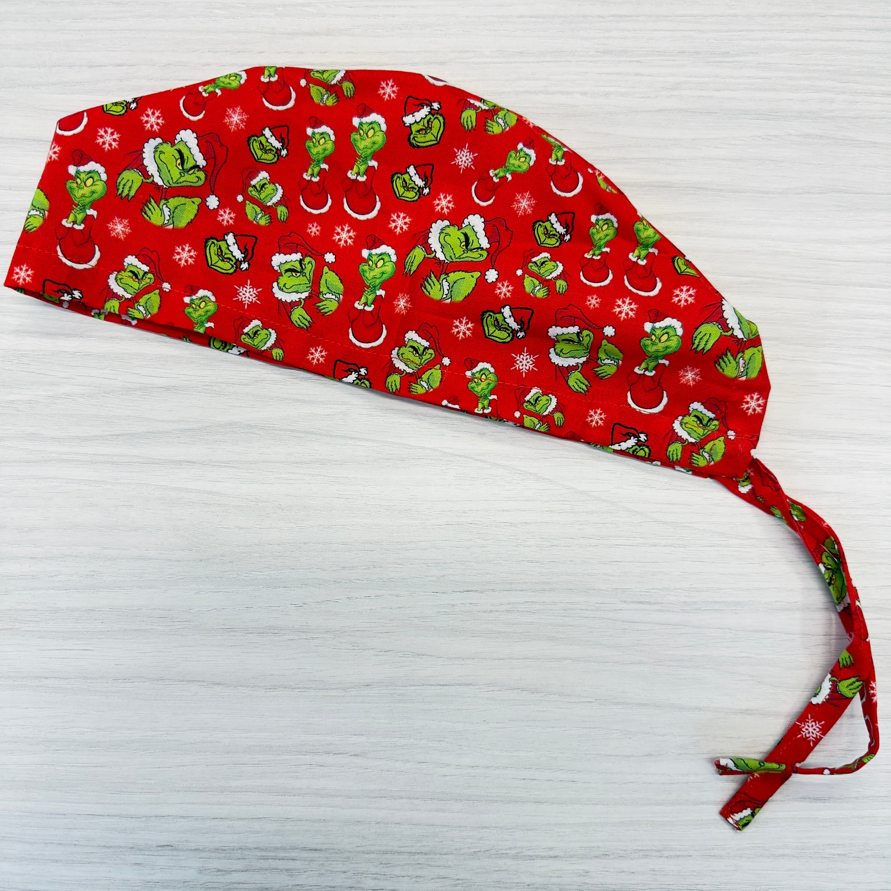 Cuffietta Natalizia Grinch Rossa