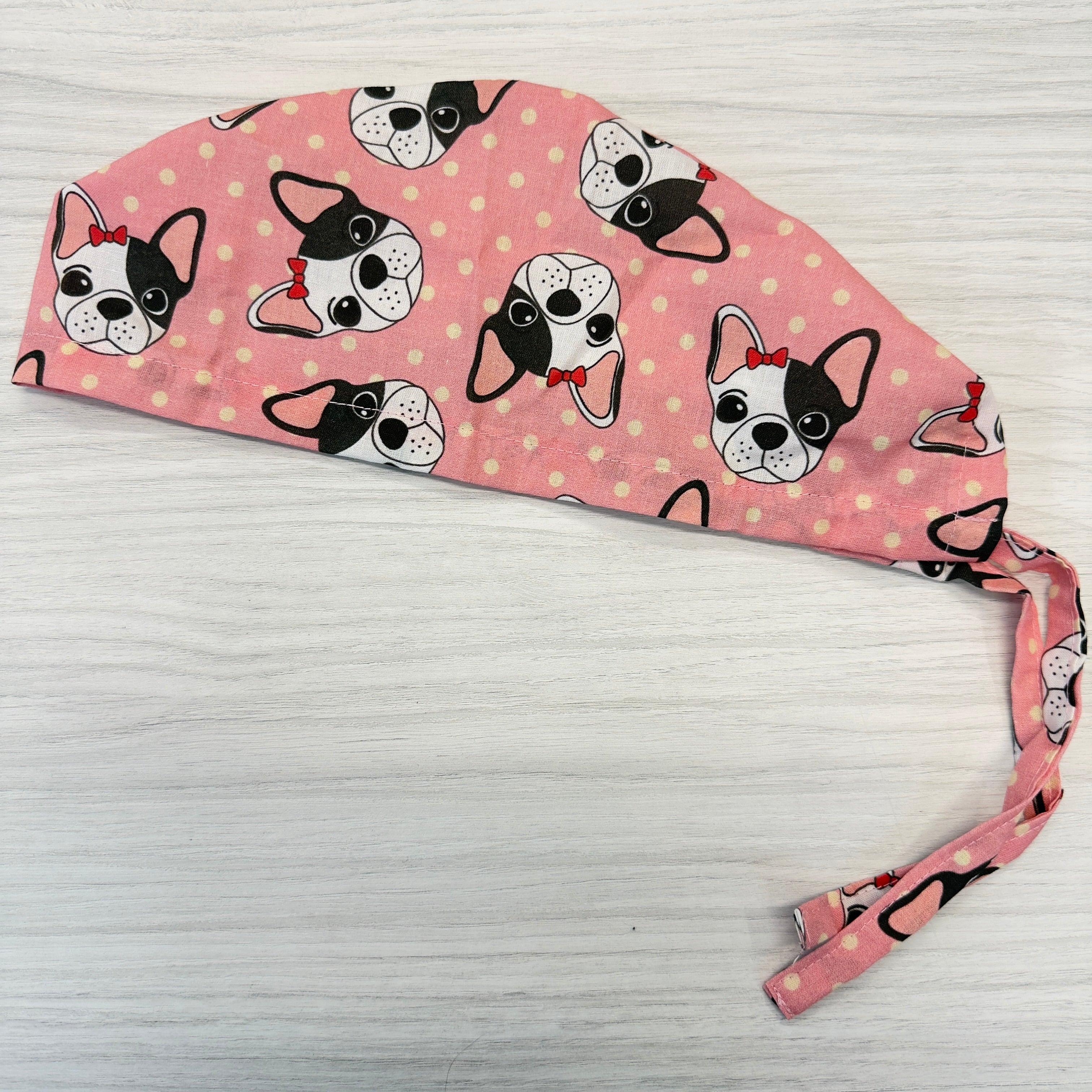 Cuffietta Bulldog Francese Rosa
