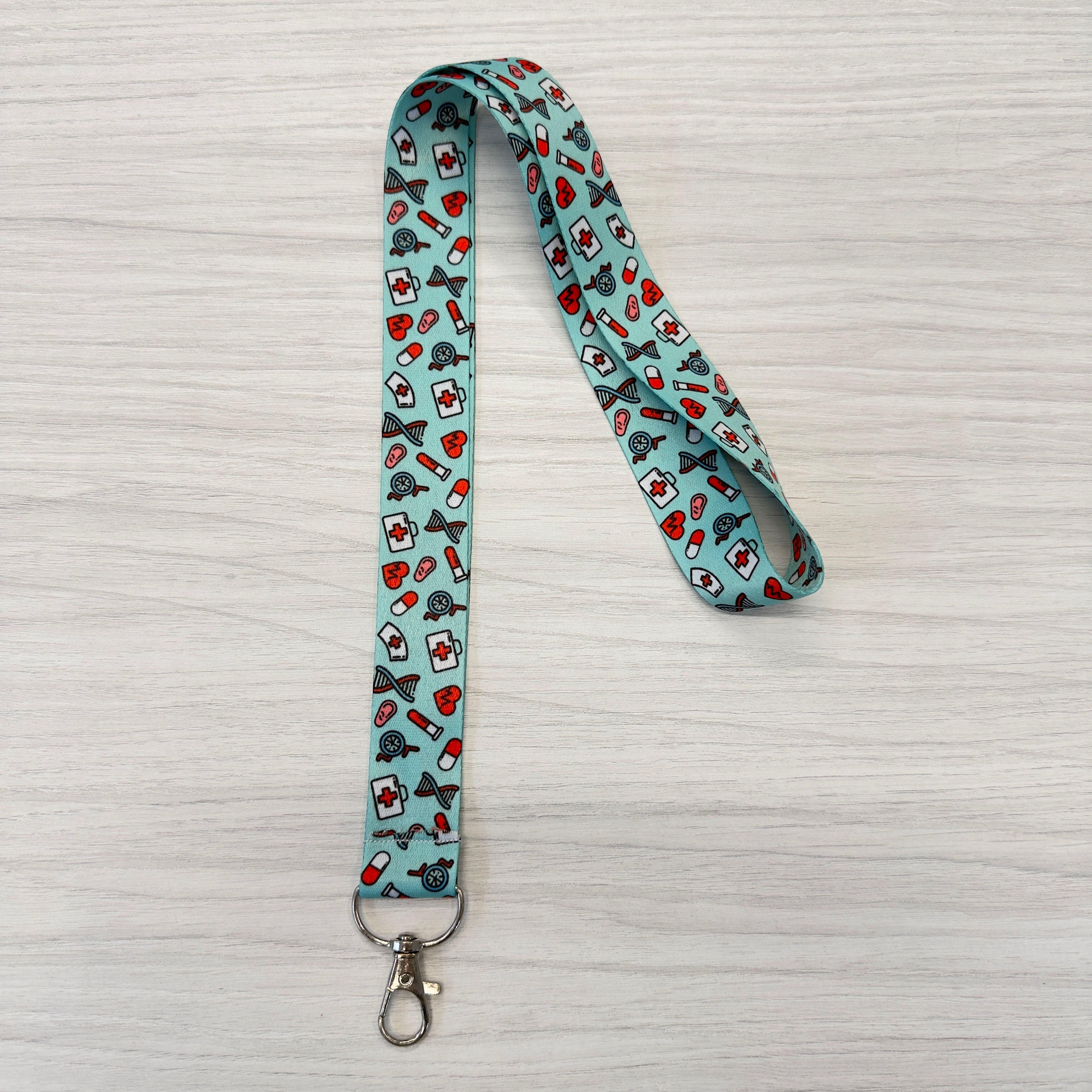 Porta Badge Sanitario Azzurro